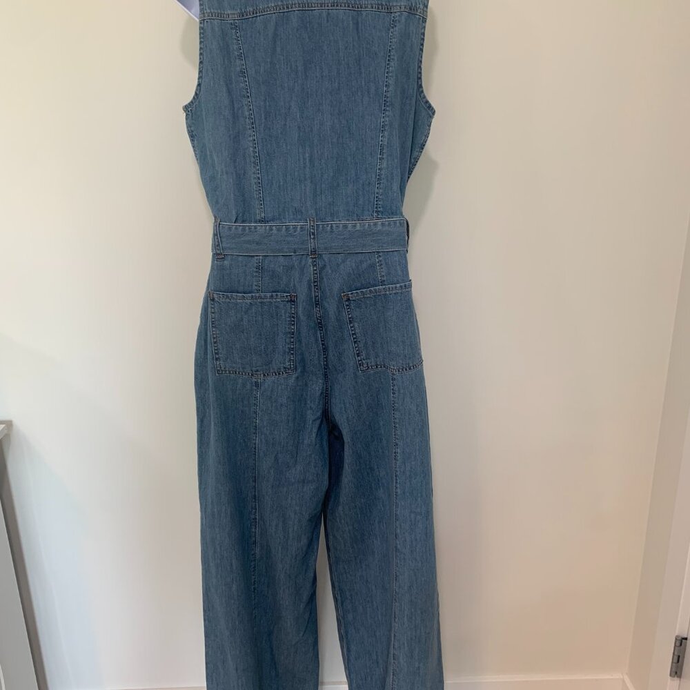 FRAME Denim Sleeveless Jumpsuit Size M - Picture 3 of 8